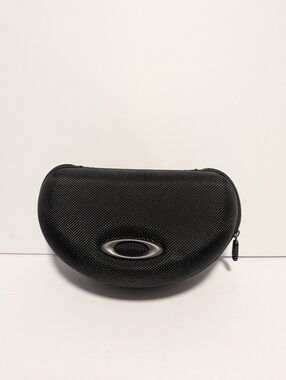 OAKLEY BLACK LARGE ZIPPER COMPARTMENT SUNGLASS EYEGLASSES OPTICAL CASE ONLY 7"